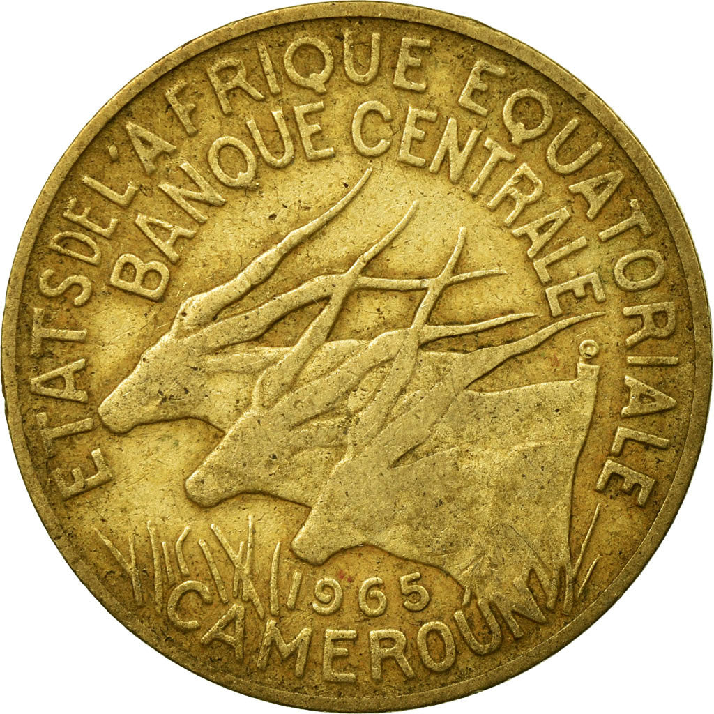Moneta, Stati dell’Africa equatoriale, 5 Francs, 1965, Paris, MB+