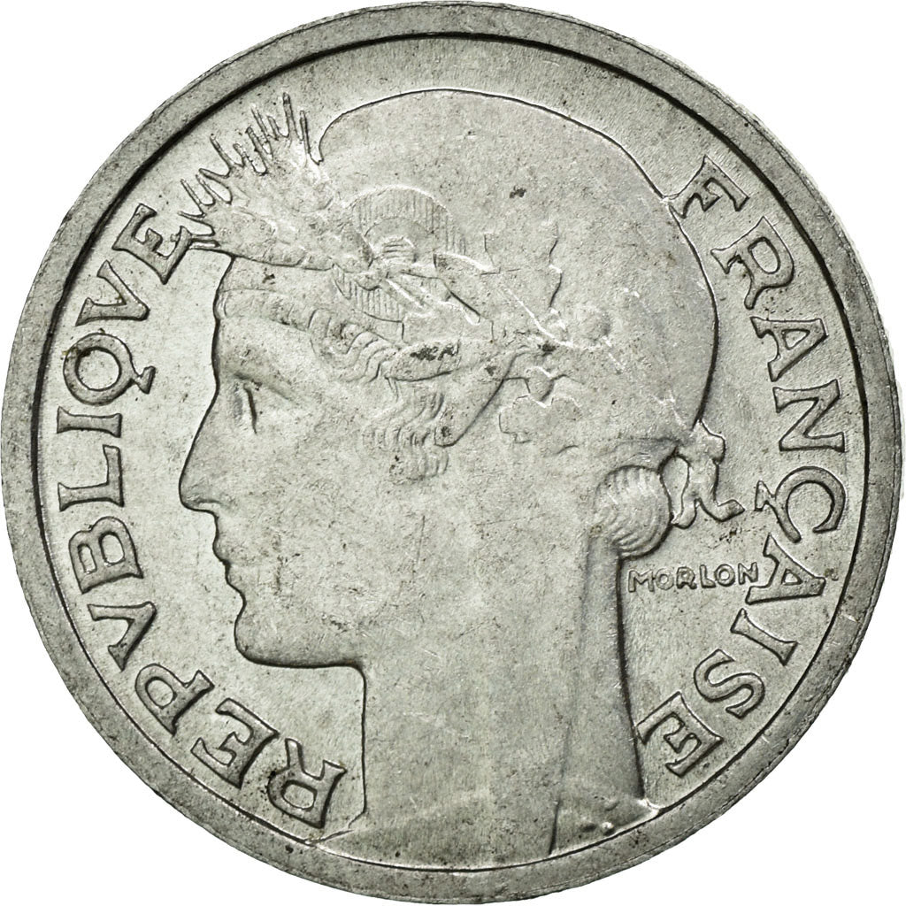Coin, France, Morlon, 50 Centimes, 1945, Castelsarrasin, EF(40-45), Aluminum