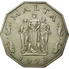 Munten, Malta, 50 Cents, 1972, British Royal Mint, ZF, Copper-nickel, KM:12