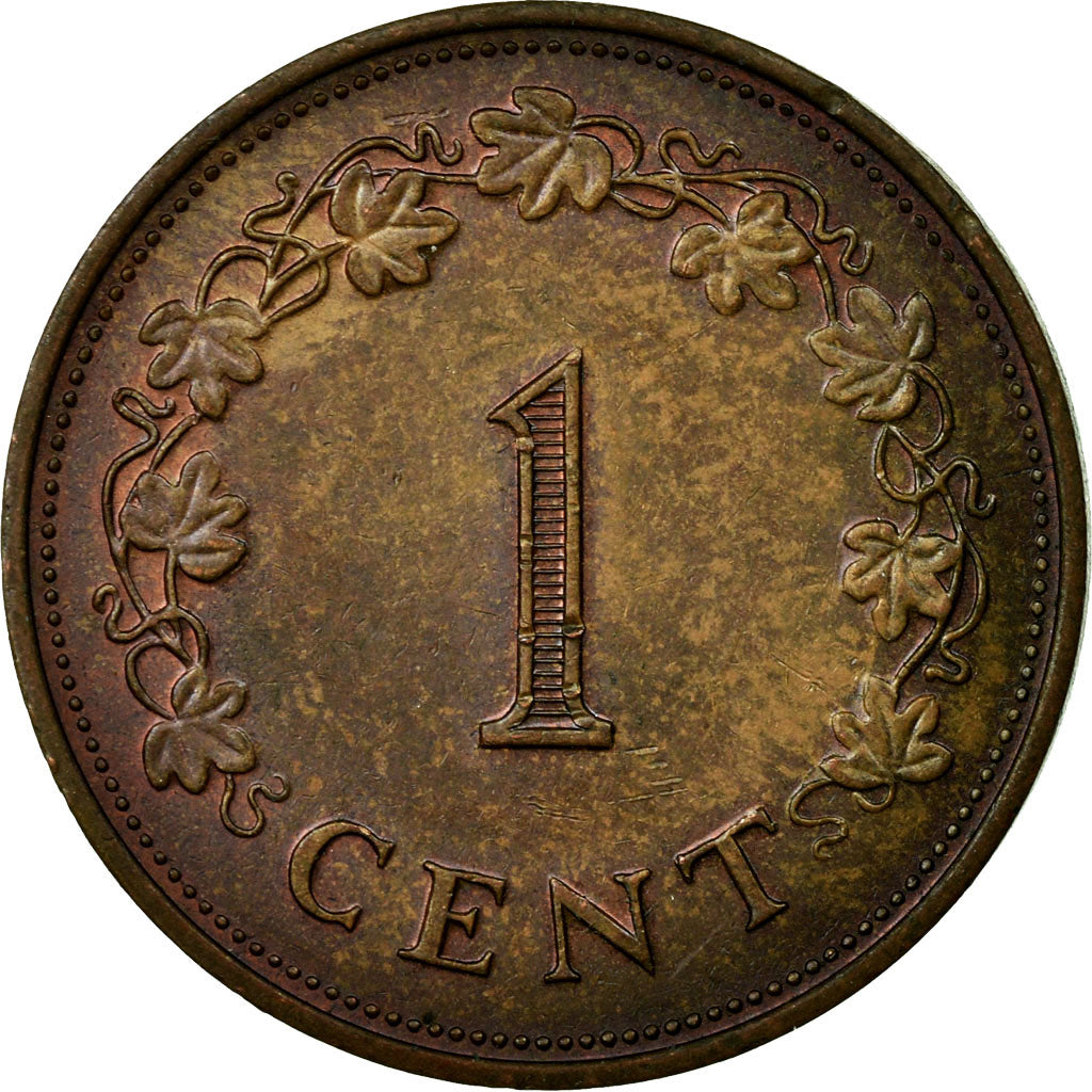 Coin, Malta, Cent, 1977, British Royal Mint, EF(40-45), Bronze, KM:8