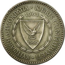 Moneta, Cipro, 100 Mils, 1963, BB, Rame-nichel, KM:42