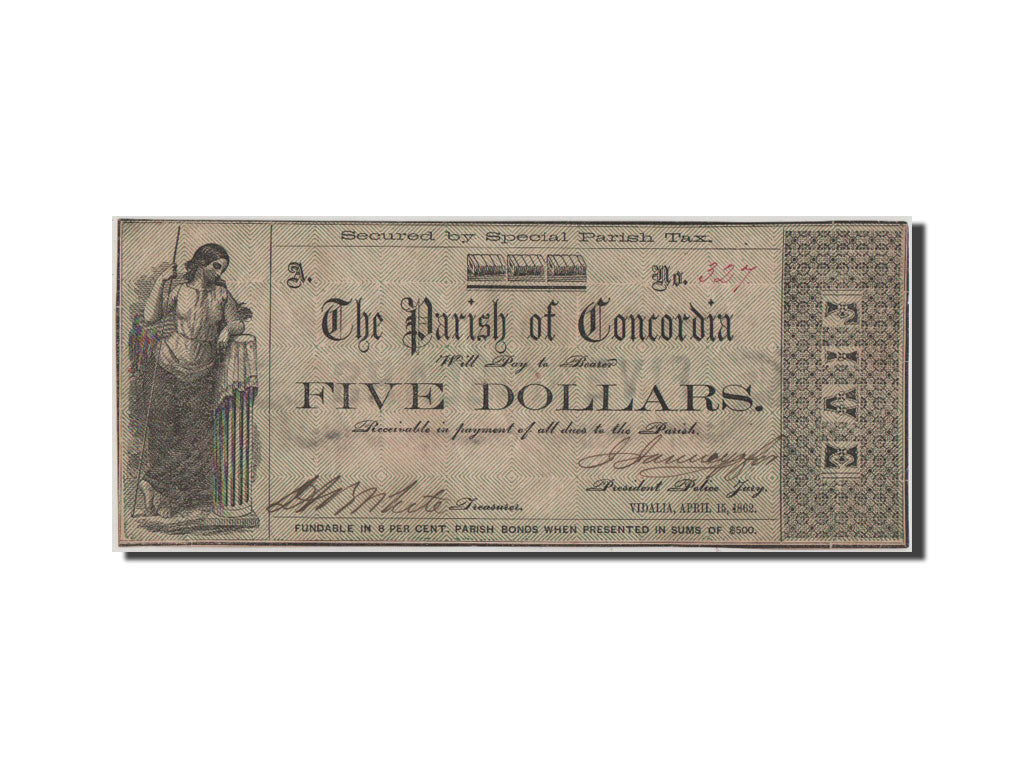 United States, 5 Dollars, 1862, EF(40-45)