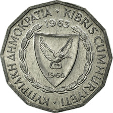 Coin, Cyprus, Mil, 1963, EF(40-45), Aluminum, KM:38