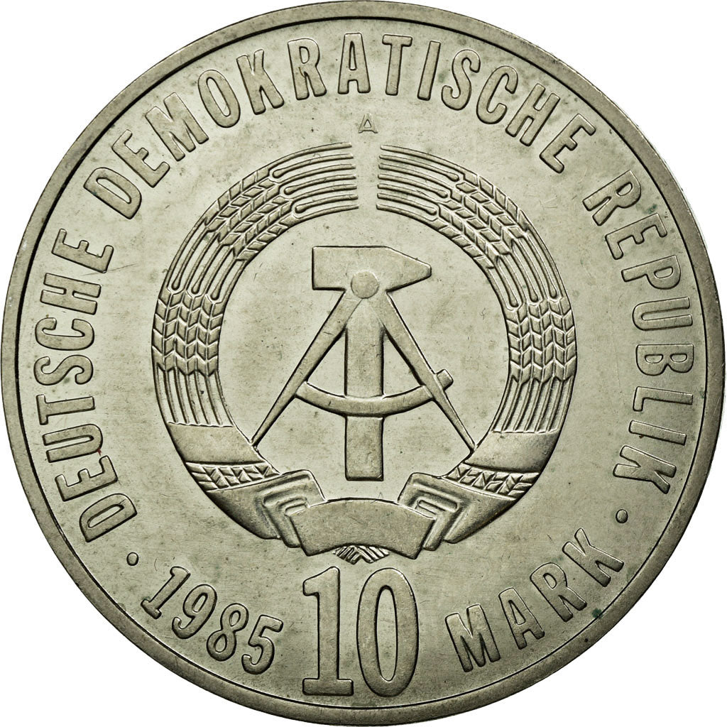 Coin, GERMAN-DEMOCRATIC REPUBLIC, 10 Mark, 1985, Berlin, EF(40-45)