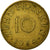 Coin, SAARLAND, 10 Franken, 1954, Paris, EF(40-45), Aluminum-Bronze, KM:1