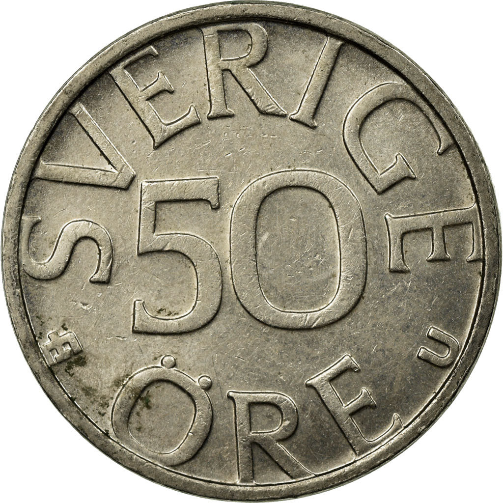 Münze, Schweden, Carl XVI Gustaf, 50 Öre, 1983, SS, Copper-nickel, KM:855