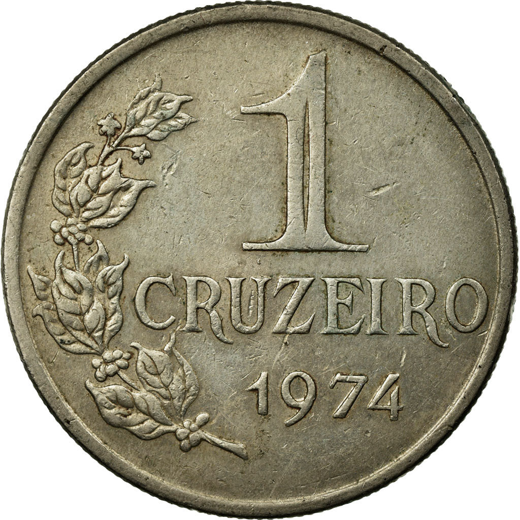 Coin, Brazil, Cruzeiro, 1974, EF(40-45), Copper-nickel, KM:581a