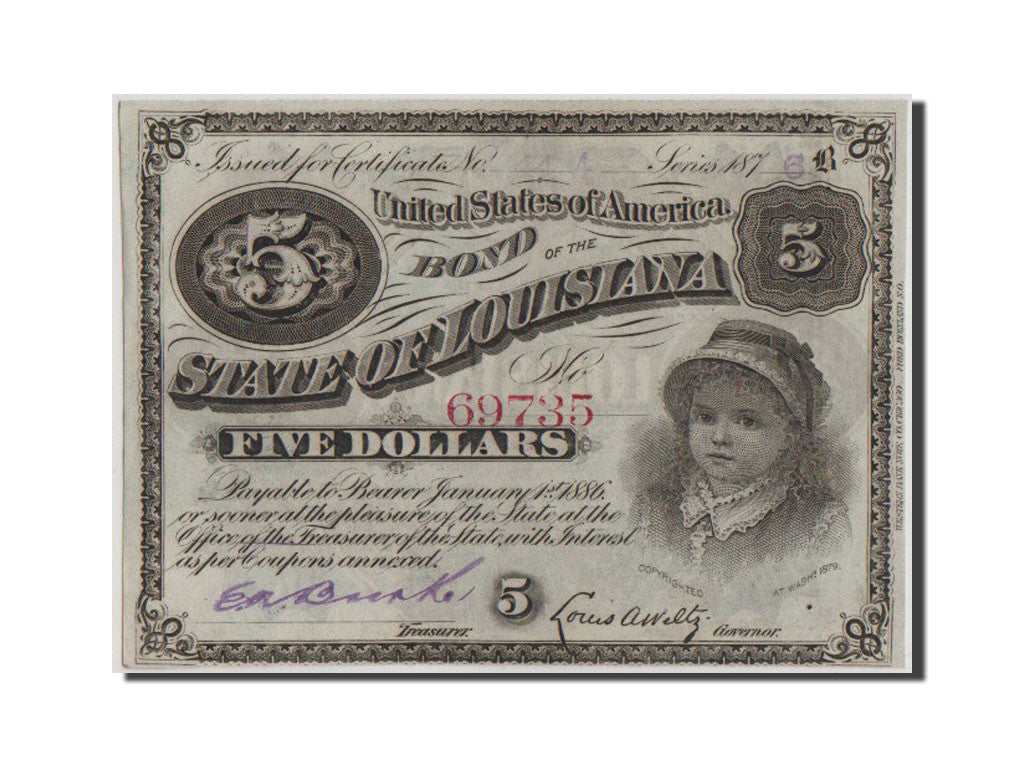 Banknote, United States, 5 Dollars, 1886, UNC(63)