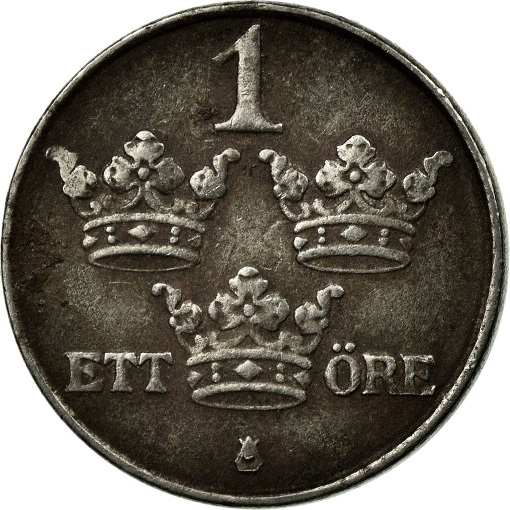 Coin, Sweden, Gustaf V, Ore, 1947, VF(30-35), Iron, KM:810
