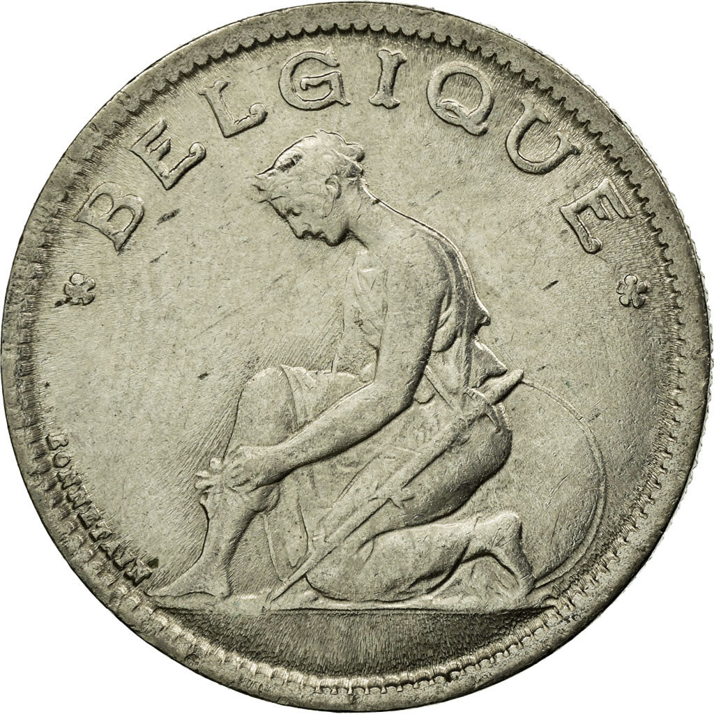 Coin, Belgium, Franc, 1934, AU(55-58), Nickel, KM:89