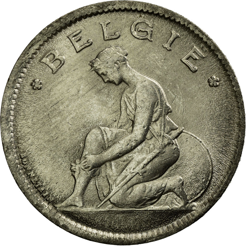 Coin, Belgium, Franc, 1935, AU(55-58), Nickel, KM:90