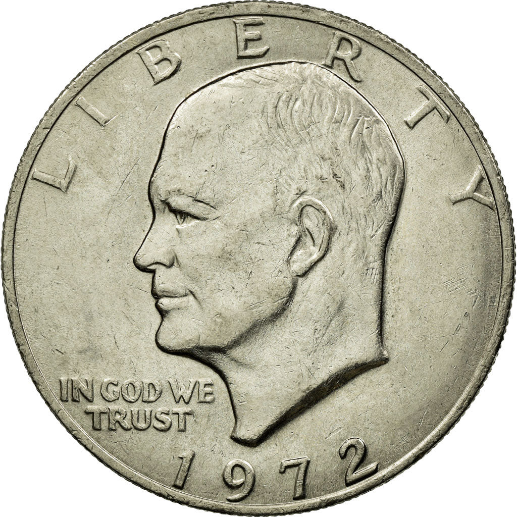 Coin, United States, Eisenhower Dollar, Dollar, 1972, U.S. Mint, Philadelphia