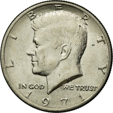Coin, United States, Kennedy Half Dollar, Half Dollar, 1971, U.S. Mint