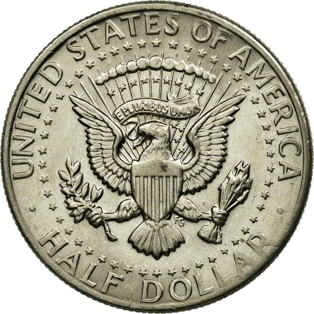 Coin, United States, Kennedy Half Dollar, Half Dollar, 1972, U.S. Mint, Denver