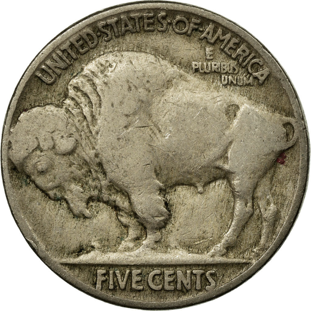 Coin, United States, Buffalo Nickel, 5 Cents, 1935, U.S. Mint, Philadelphia