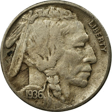 Münze, Vereinigte Staaten, Buffalo Nickel, 5 Cents, 1936, U.S. Mint, San
