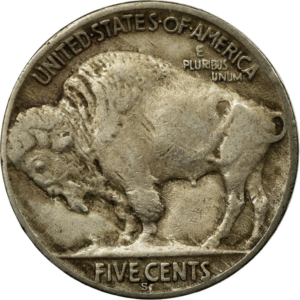 Münze, Vereinigte Staaten, Buffalo Nickel, 5 Cents, 1936, U.S. Mint, San
