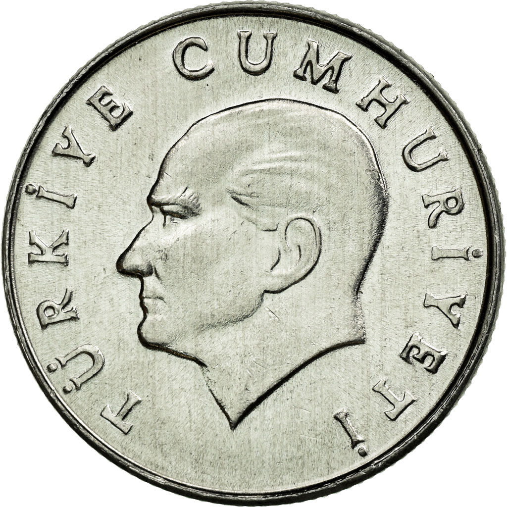 Moneta, Turcja, 10 Lira, 1985, AU(55-58), Aluminium, KM:964