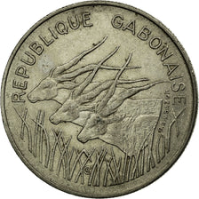 Coin, Gabon, 100 Francs, 1971, Paris, EF(40-45), Nickel, KM:12