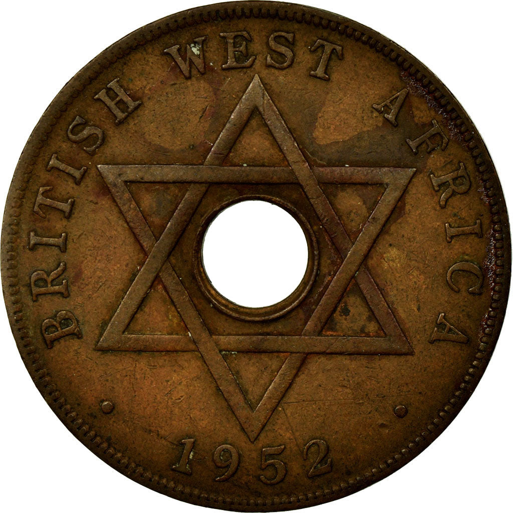 Coin, BRITISH WEST AFRICA, Penny, 1952, EF(40-45), Bronze, KM:30a