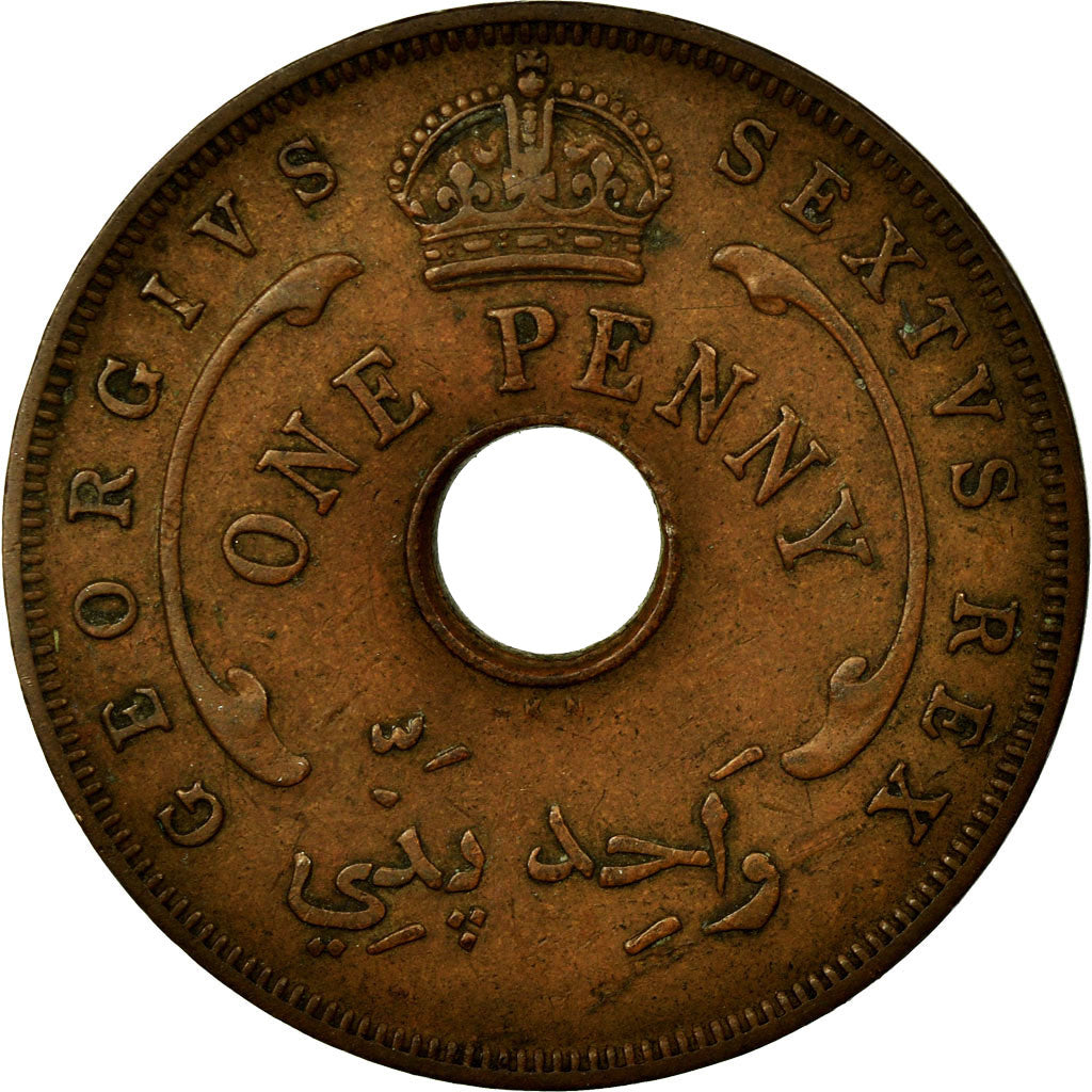 Coin, BRITISH WEST AFRICA, Penny, 1952, EF(40-45), Bronze, KM:30a