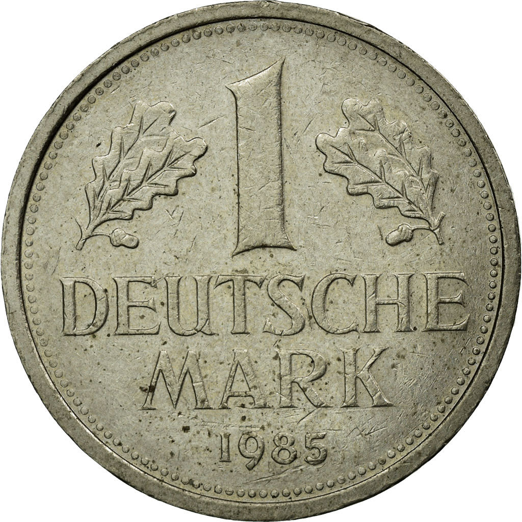 Coin, GERMANY - FEDERAL REPUBLIC, Mark, 1985, Stuttgart, EF(40-45)