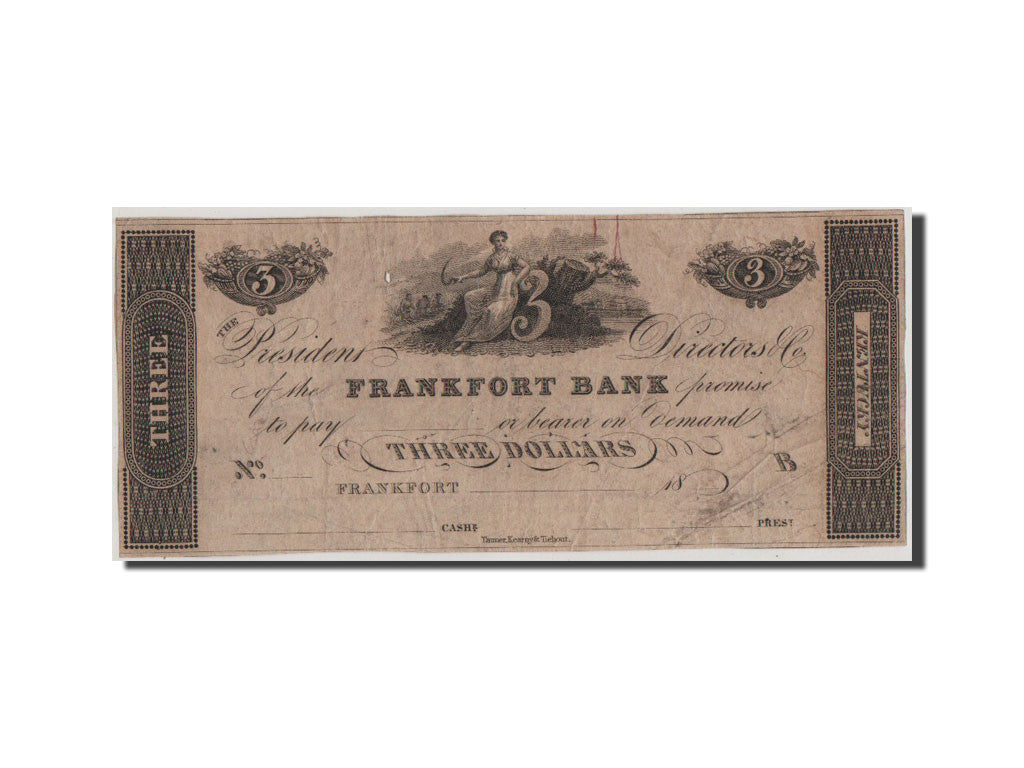 United States, 3 Dollars, EF(40-45)