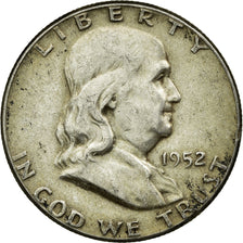 Coin, United States, Franklin Half Dollar, Half Dollar, 1952, U.S. Mint