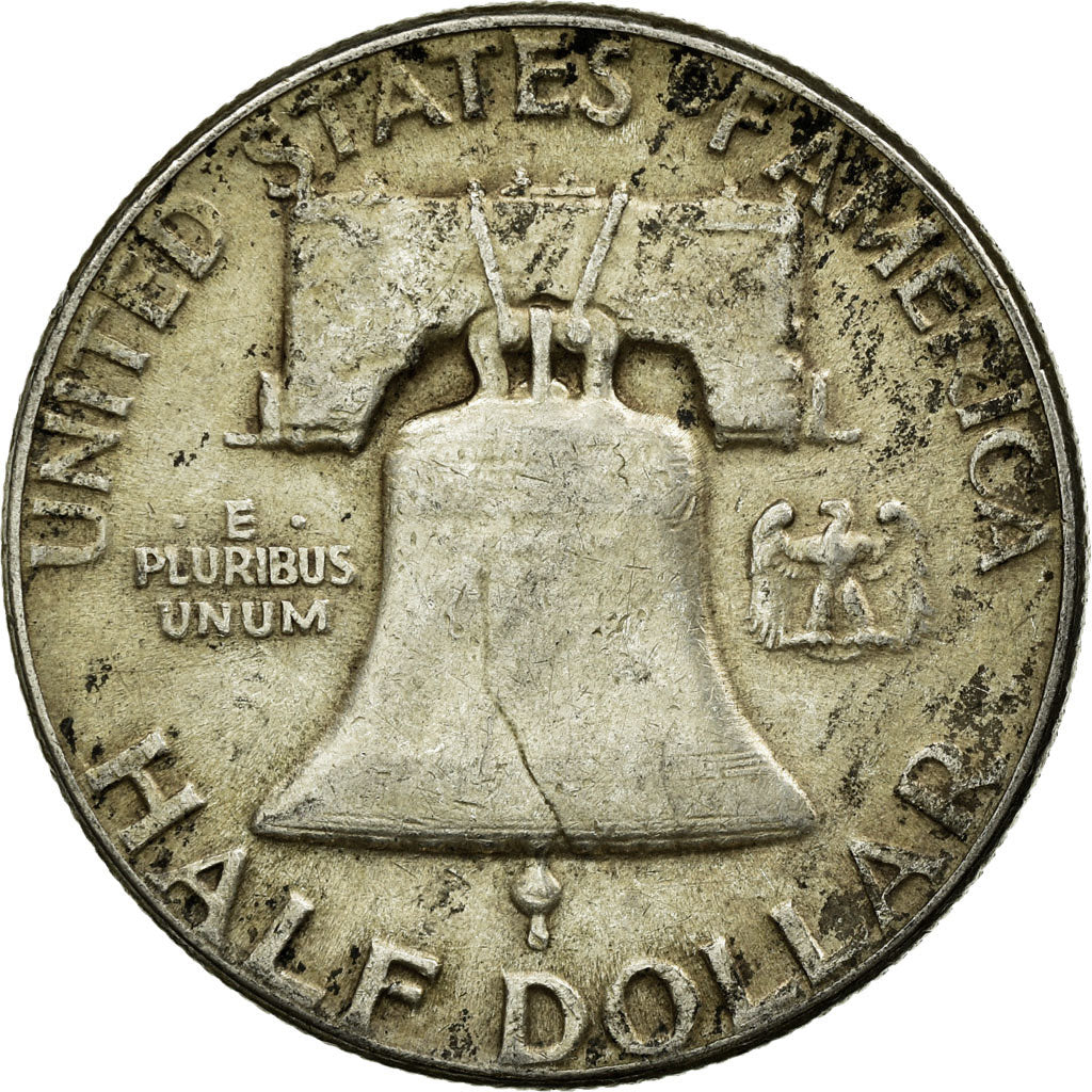 Coin, United States, Franklin Half Dollar, Half Dollar, 1952, U.S. Mint