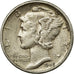 Monnaie, États-Unis, Mercury Dime, Dime, 1945, U.S. Mint, Denver, TB+, Argent