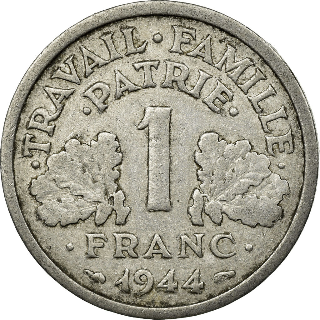 Monnaie, France, Bazor, Franc, 1944, Castelsarrasin, TTB, Aluminium