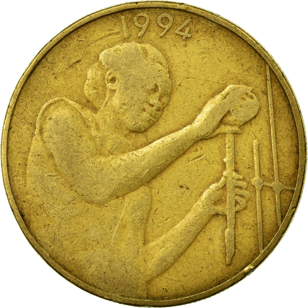 Coin, West African States, 25 Francs, 1994, VF(20-25), Aluminum-Bronze, KM:9