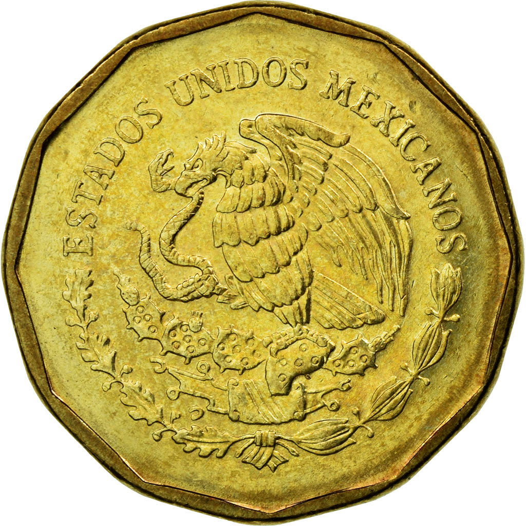 Moneda, México, 20 Centavos, 2006, Mexico City, MBC, Aluminio - bronce, KM:548