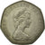 Coin, Jersey, Elizabeth II, 50 New Pence, 1969, EF(40-45), Copper-nickel, KM:34