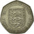 Coin, Jersey, Elizabeth II, 50 New Pence, 1969, EF(40-45), Copper-nickel, KM:34