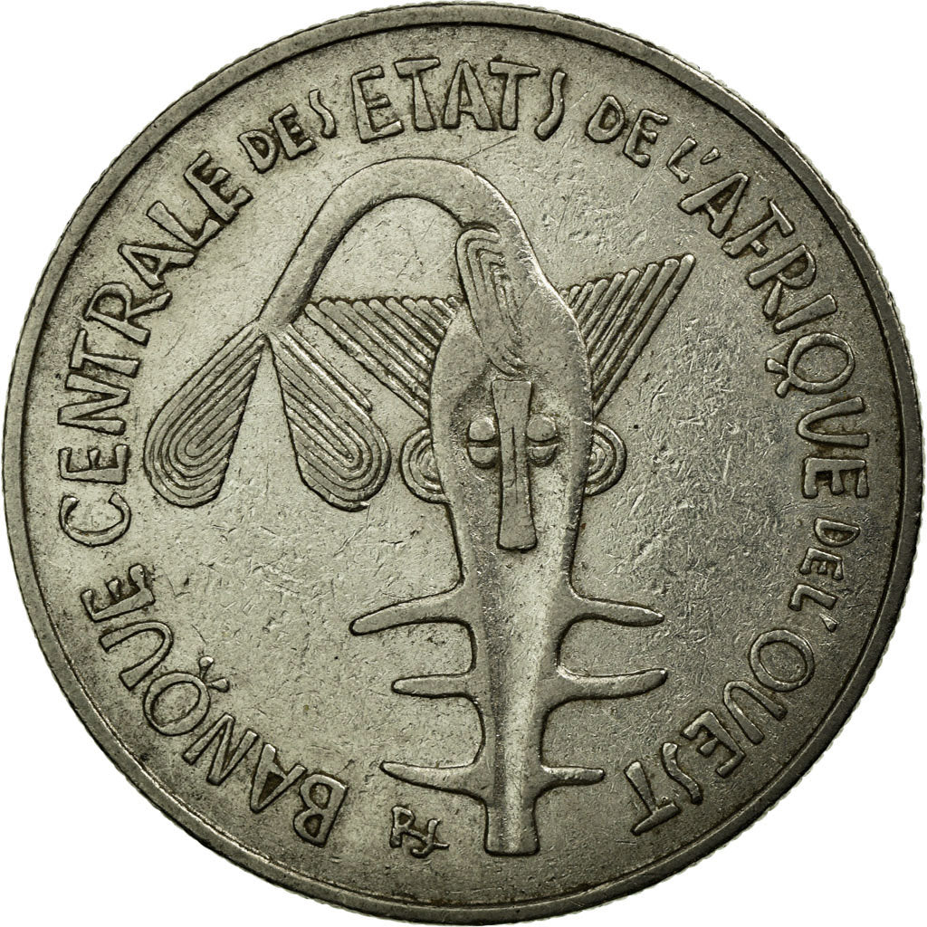 Coin, West African States, 100 Francs, 1972, EF(40-45), Nickel, KM:4