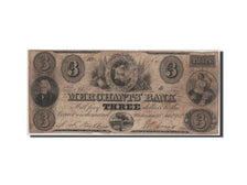 Billete, 3 Dollars, 1852, Estados Unidos, BC