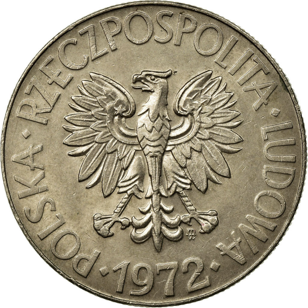 Coin, Poland, 10 Zlotych, 1972, Warsaw, EF(40-45), Copper-nickel, KM:50a
