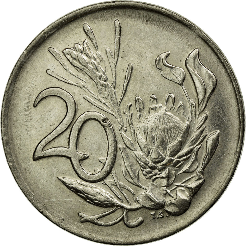 Monnaie, Afrique du Sud, 20 Cents, 1978, SUP, Nickel, KM:86