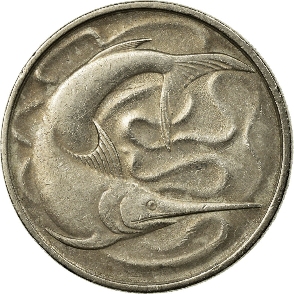 Monnaie, Singapour, 20 Cents, 1976, Singapore Mint, TTB, Copper-nickel, KM:4