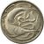 Moneta, Singapur, 20 Cents, 1976, Singapore Mint, EF(40-45), Miedź-Nikiel, KM:4