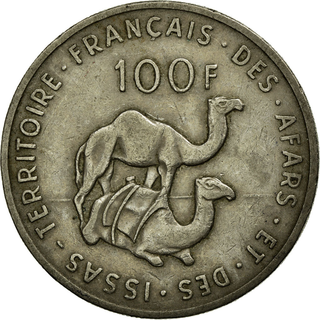 Coin, FRENCH AFARS & ISSAS, 100 Francs, 1970, Paris, EF(40-45), Copper-nickel