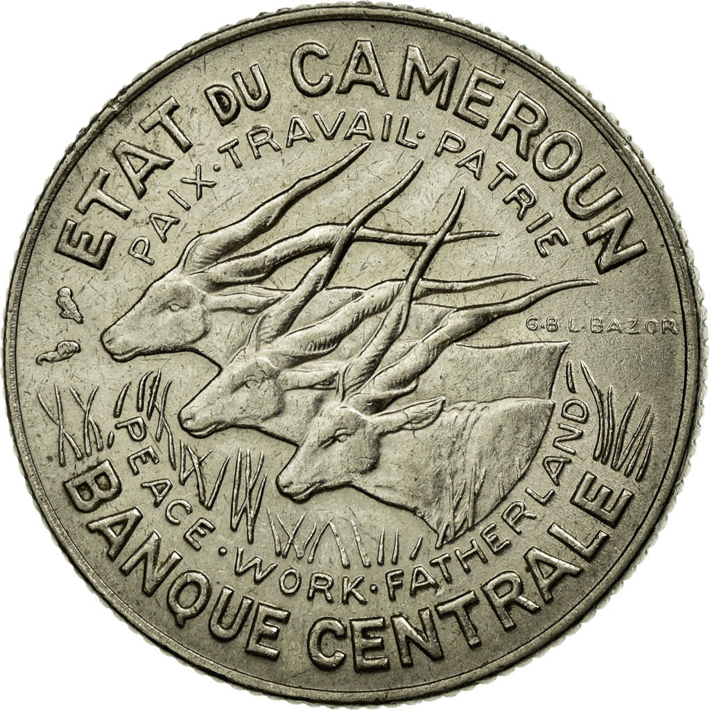 Coin, Cameroon, 100 Francs, 1968, Paris, EF(40-45), Nickel, KM:14