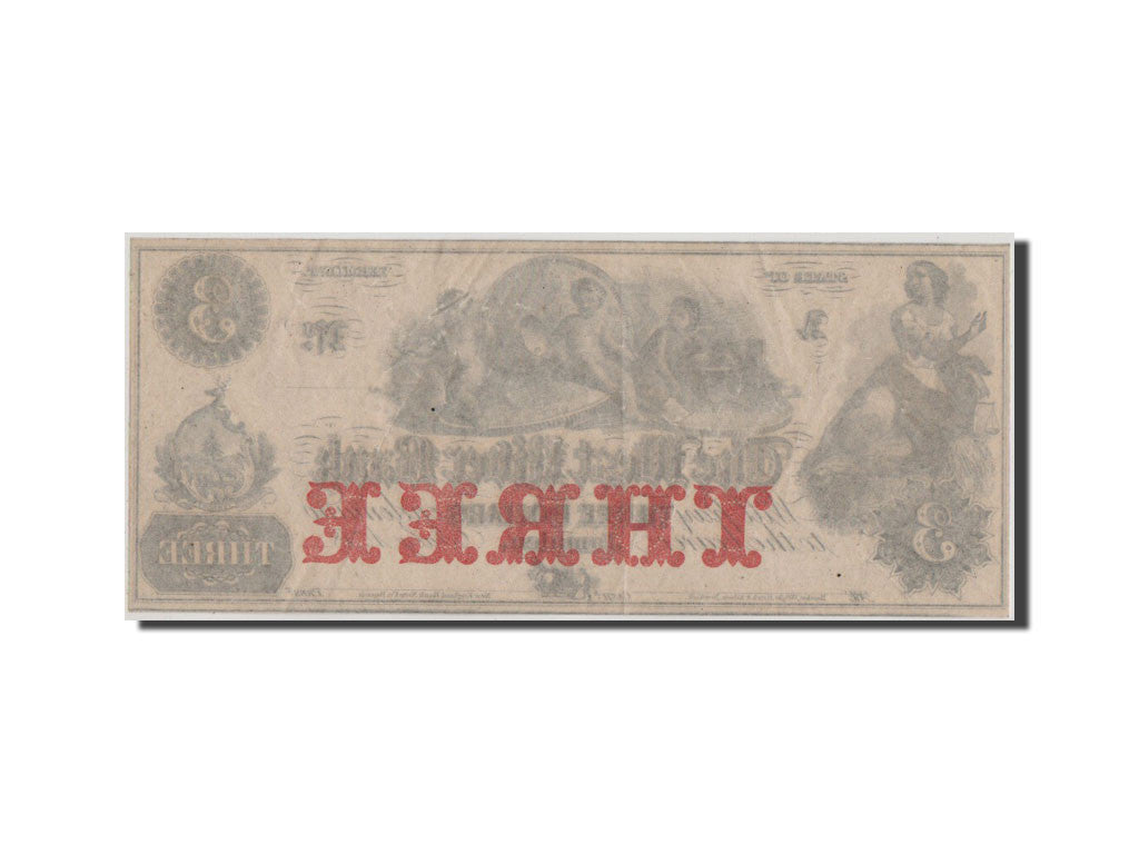 Geldschein, Vereinigte Staaten, 3 Dollars, SS+