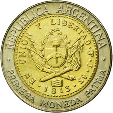 Coin, Argentina, Peso, 2008, AU(55-58), Bi-Metallic, KM:112.1