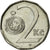 Moneda, República Checa, 2 Koruny, 2008, MBC, Níquel chapado en acero, KM:9