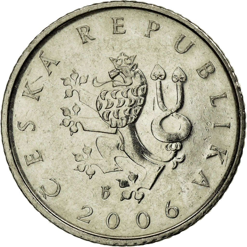 Coin, Czech Republic, Koruna, 2006, EF(40-45), Nickel plated steel, KM:7