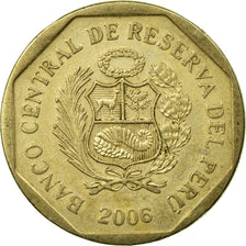 Coin, Peru, Nuevo Sol, 2006, Lima, EF(40-45), Copper-Nickel-Zinc, KM:308.4