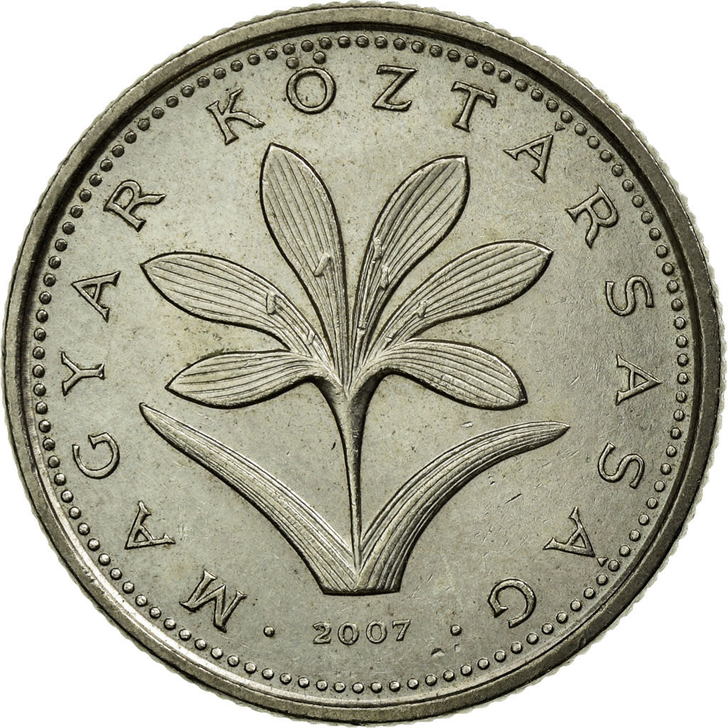 Coin, Hungary, 2 Forint, 2007, EF(40-45), Copper-nickel, KM:693