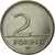 Moneda, Hungría, 2 Forint, 2007, MBC, Cobre - níquel, KM:693